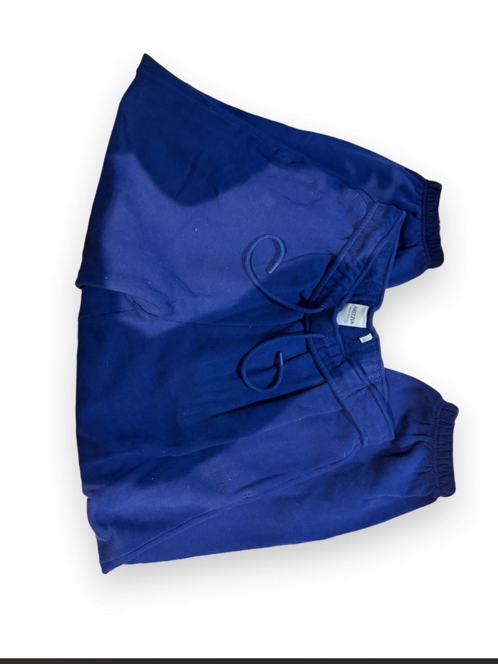 Aritzia Sweatfleece Fold- over Cuffed Sweatpants in colour “Byron Blue”